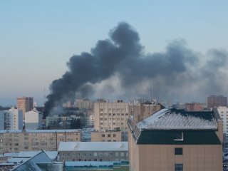 «Самовозгорелся на глазах»: очевидцы сообщили о пожаре в Уфе 