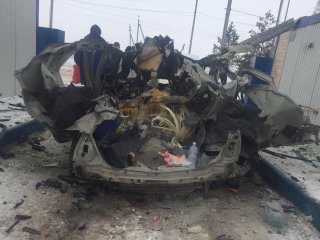 В Башкирии на газовой заправке взорвалась машина