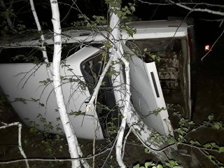 В Башкирии в опрокинутом автомобиле скончался водитель