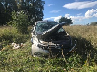 В Башкирии в опрокинутом автомобиле найдено тело женщины