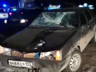 В Башкирии в ДТП погибла внезапно выбежавшая на дорогу 48-летняя женщина