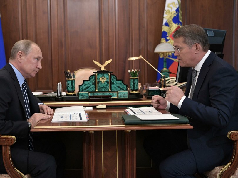 Глава Башкирии поблагодарил Владимира Путина Глава Башкирии поблагодарил Владимира Путина
