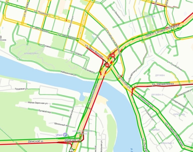 Пробки уфа сейчас показать. Пробки в Уфе на карте сейчас. Продолжение проспекта Салавата Юлаева в Уфе.