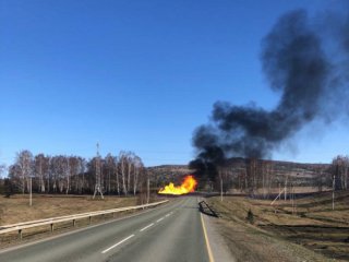 В Белорецком районе после возгорания газопровода объявлен режим ЧС