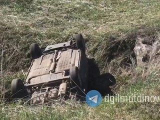 В Башкирии в перевернутой машине нашли тело мужчины