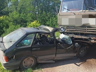 В ДТП с грузовиком в Башкирии погиб водитель легкового авто