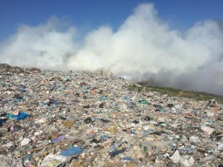 В МЧС сообщили о ситуации с пожаром на мусорном полигоне под Уфой