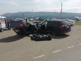 В Башкирии сегодня в аварии скончался водитель перевернувшейся машины