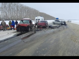 Двое взрослых и один ребенок попали в больницу в результате массовой аварии в Башкирии