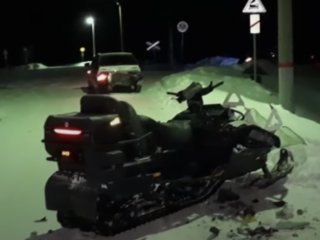 В Башкирии пьяный мужчина попал в ДТП на снегоходе