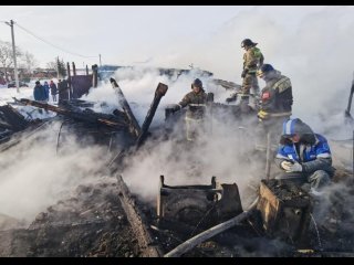 В районе Башкирии в пожаре погибли два человека
