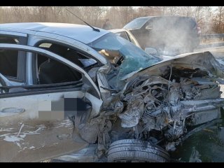 В ДТП на трассе в Башкирии сегодня погибла супруга водителя иномарки