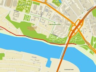 В Уфе из-за ремонта старого моста ограничат движение на набережной Белой 