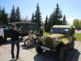 Уфимцы могут бесплатно посмотреть военную технику и ретроавтомобили