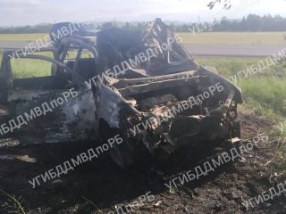 В автомобиле на трассе в Башкирии нашли тело сгоревшего мужчины