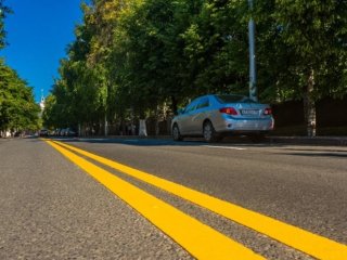 В Уфе нанесли новую желтую разметку на 31 улице