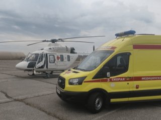 В Башкирии новорожденного ребенка транспортировали на вертолете в Уфу
