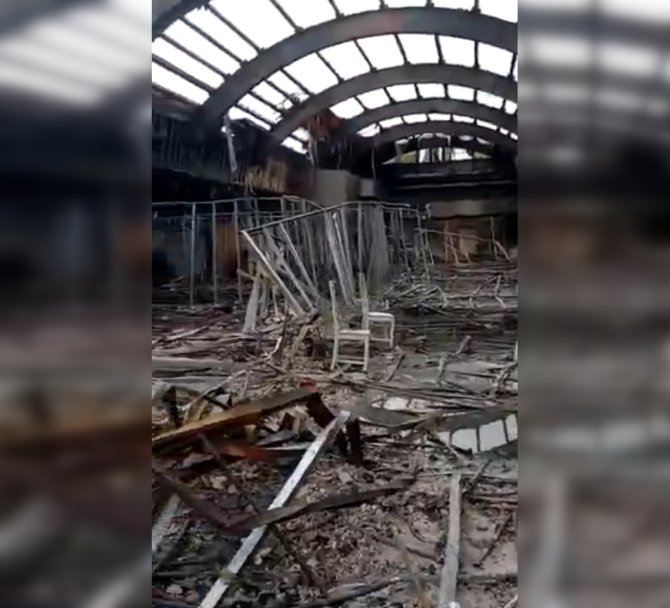 Последствия пожара в уфимском ТЦ «Меркурий» (ВИДЕО) Последствия пожара в уфимском ТЦ «Меркурий» (ВИДЕО)