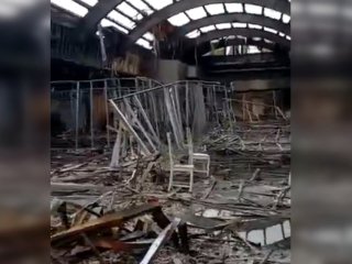 Последствия пожара в уфимском ТЦ «Меркурий» (ВИДЕО)