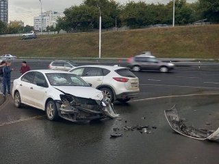 В Уфе в аварии между двумя легковушками пострадал годовалый ребенок