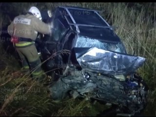 В вылетевшей в кювет «Ладе Приора» в Башкирии погибли два человека