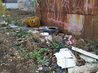 Горожанин пожаловался на свалку возле подросткового клуба в Уфе