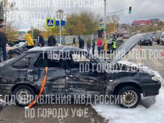 Массовое ДТП с четырьмя пострадавшими произошло в центре Уфы