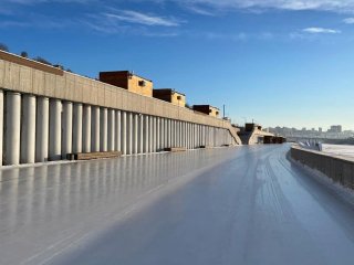 В Уфе начал работать самый протяженный ледовый каток