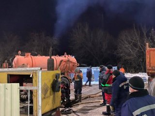 В Уфе произошел крупный прорыв трубопровода холодного водоснабжения