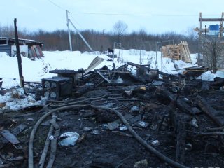 Стала известна предварительная причина пожара в Башкирии, в котором погибли женщина и ребенок