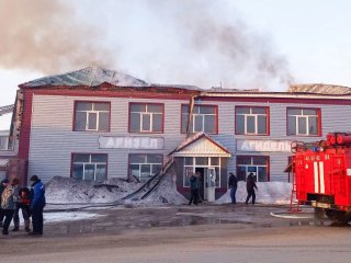 В Башкирии загорелся магазин