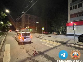 Парень на электросамокате пострадал от наезда «Лады» на «зебре» в Уфе