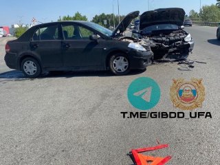 Женщина пострадала в ДТП двух иномарок в Уфе