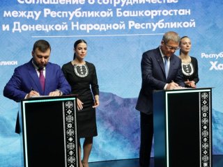 Хабиров и Пушилин подписали соглашение о взаимодействии между республиками