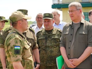 Радий Хабиров посетил место боевого слаживания добровольческого полка «Башкортостан» 