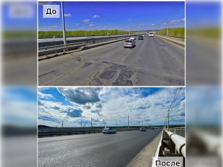 В Уфе раньше срока заменили асфальт на Затонском мосту