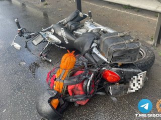 40-летний мотоциклист попал в больницу после массового ДТП в Уфе