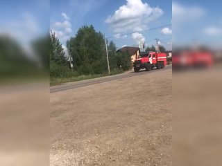 Под Уфой возле места перекрытия из-за подозрительного предмета загорелась трансформаторная будка