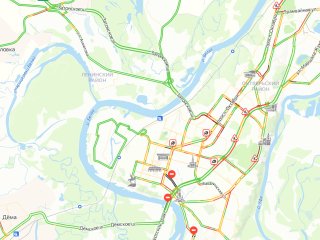 Уфа встала в пробках