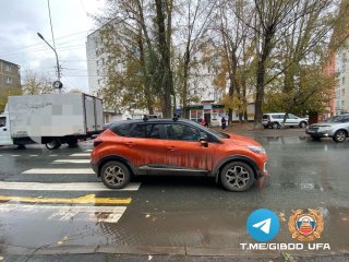 В Уфе на зебре кроссовер сбил 7-летнюю девочку