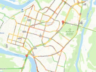 Уфа встала в 10-балльных пробках