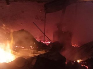 В Башкирии в ночном пожаре погиб человек