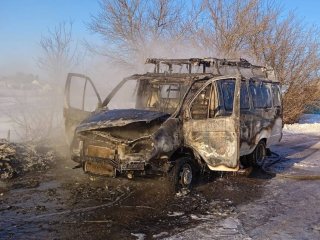 В Башкирии загорелась машина скорой помощи
