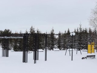 В селе в Башкирии благоустроили парковую зону возле школы