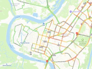 Уфа встала в огромных пробках
