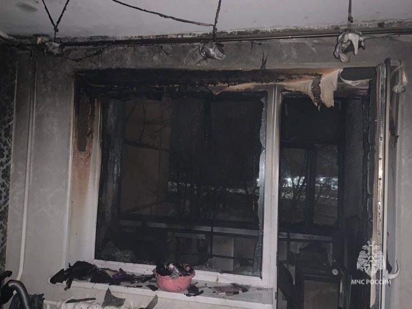 Пять человек спасли при пожаре в уфимской квартире Пять человек спасли при пожаре в уфимской квартире