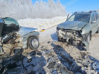 В Башкирии при столкновении двух автомобилей погиб 43-летний водитель