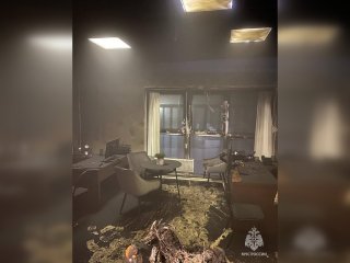 В Уфе загорелось офисное помещение
