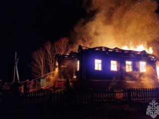 В Башкирии ночью загорелась мечеть