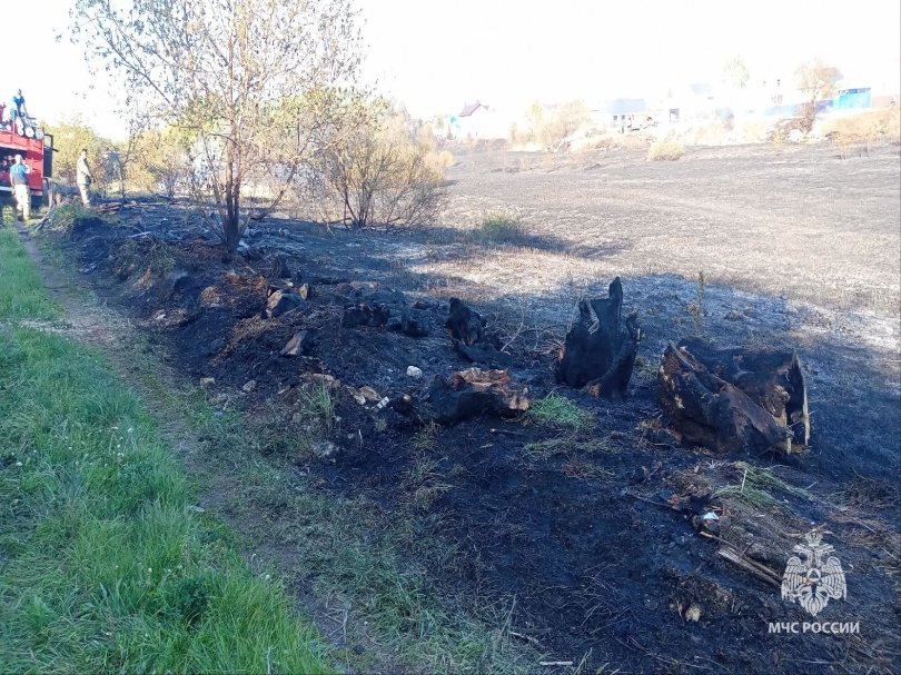 В Башкирии загорелись 3 га сухой травы В Башкирии загорелись 3 га сухой травы